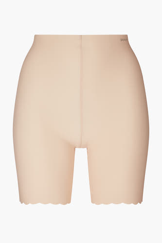 Nude shorty van SKINY met een effen kleur en geschulpte zoom.
