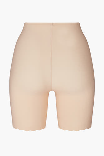 Nude shorty van SKINY, met een hoge taille en een geschulpte zoom.