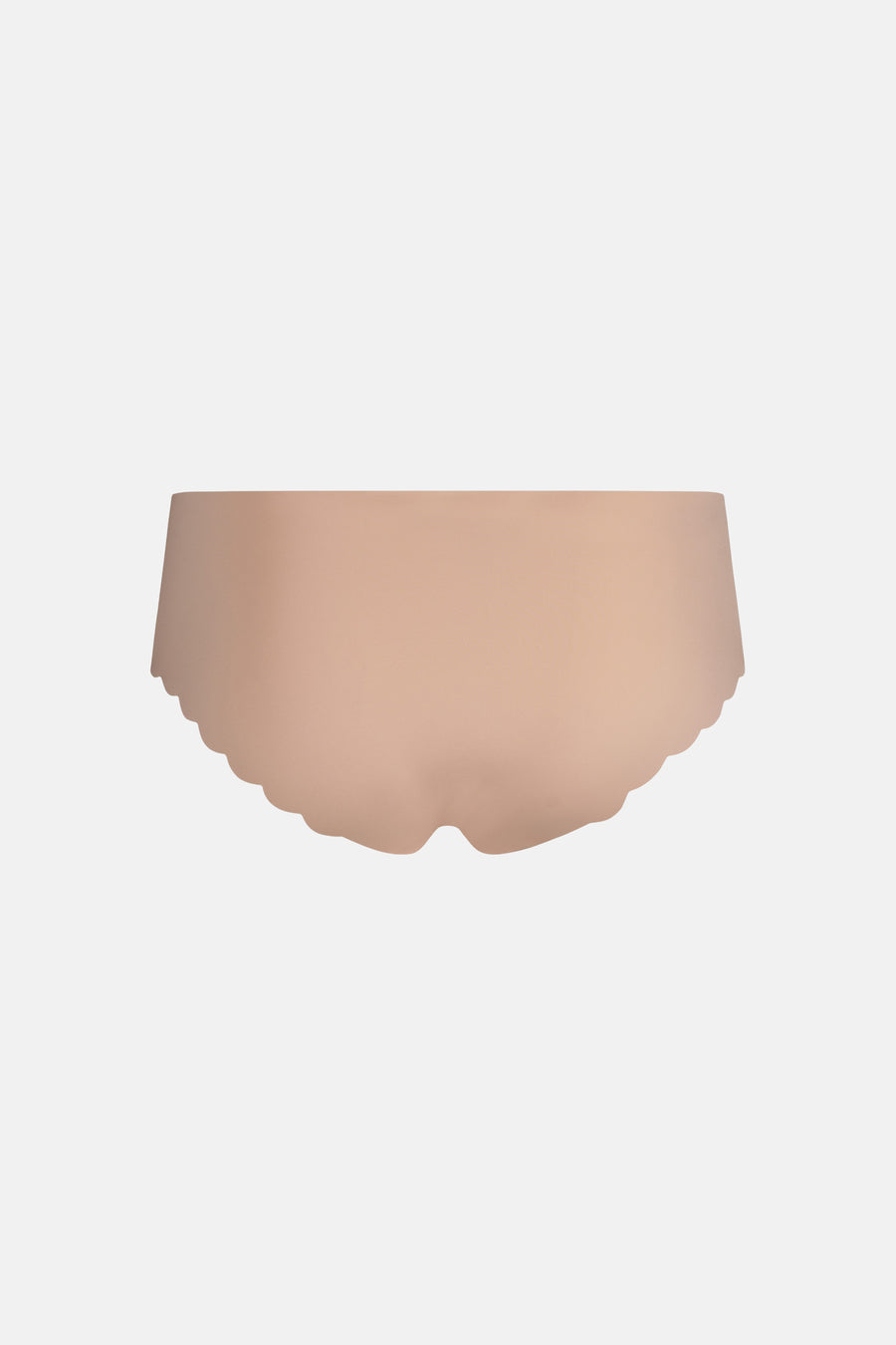 Beige slip van SKINY met geschulpte randen, achterkant.