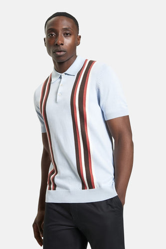 Polo met korte mouwen - blauw - BEN SHERMAN - 4
