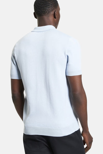 Polo met korte mouwen - blauw - BEN SHERMAN - 4