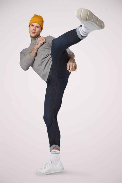 PIERS - blue black denim