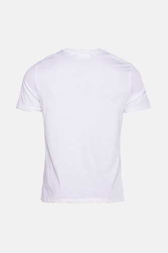 Wit T-shirt met korte mouwen van BEN SHERMAN, achteraanzicht op een effen achtergrond.
