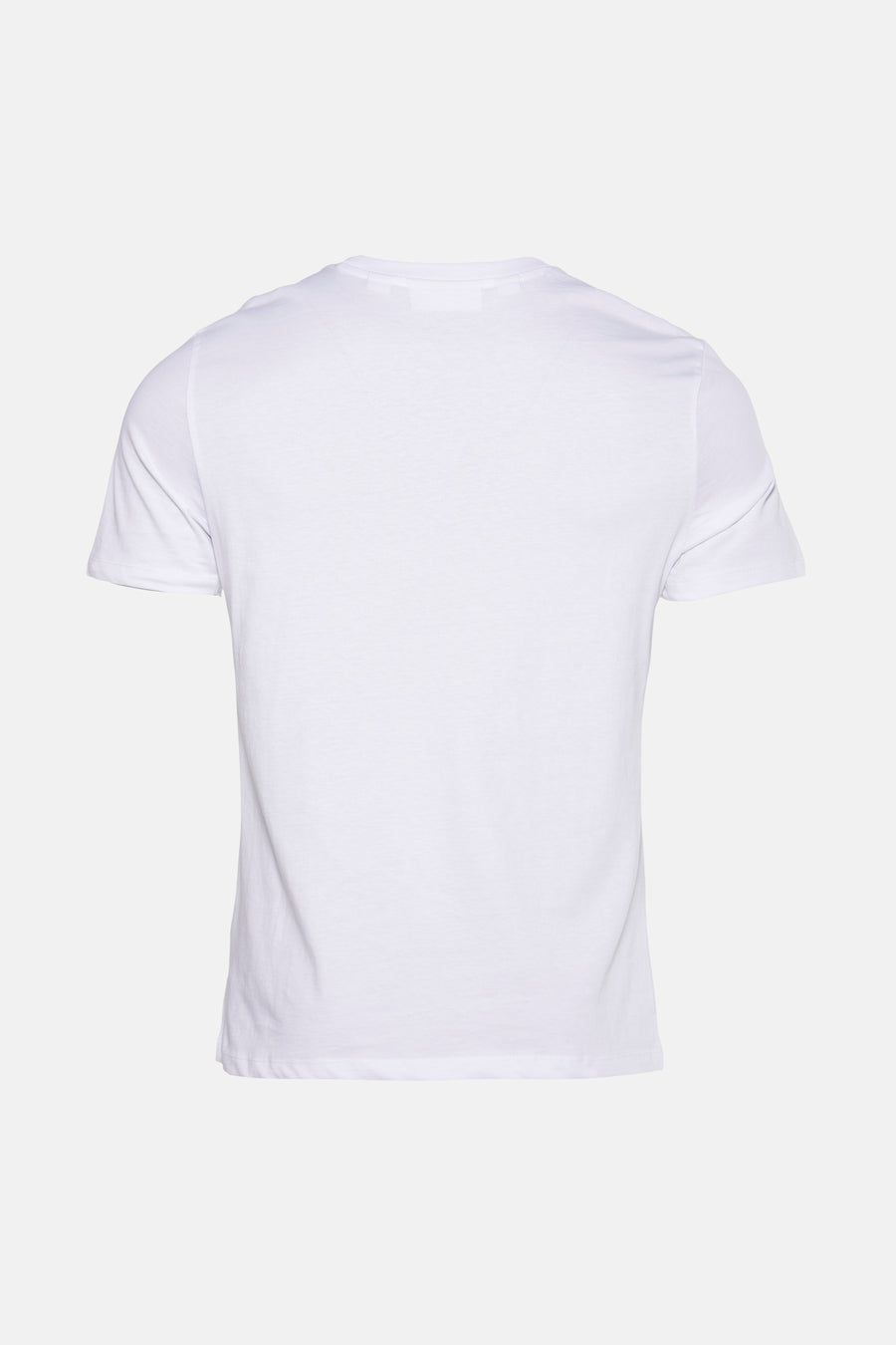 Wit T-shirt met korte mouwen van BEN SHERMAN, achteraanzicht op een effen achtergrond.
