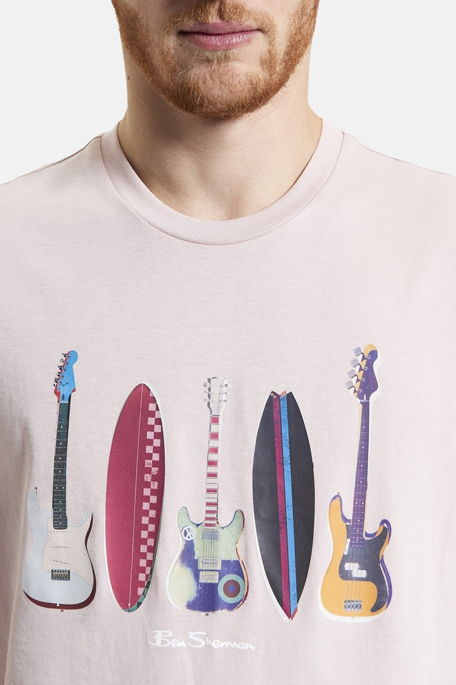 T-shirt (korte mouwen) Roze - BEN SHERMAN