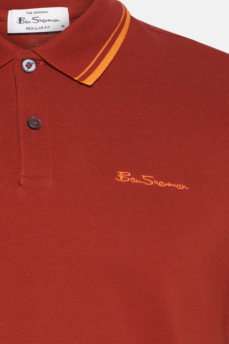 Polo met korte mouwen - Oranje