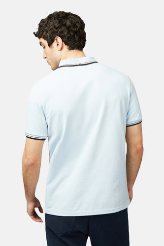 Polo à manches courtes - Bleu clair - BEN SHERMAN