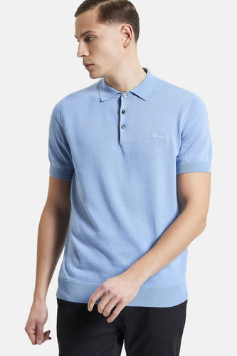 Polo met korte mouwen - blauw - BEN SHERMAN - 4