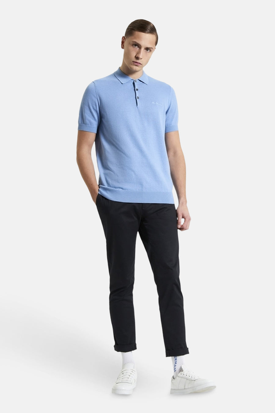 Polo met korte mouwen - blauw - BEN SHERMAN - 2