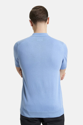 Polo met korte mouwen - blauw - BEN SHERMAN - 4