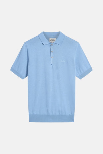 Polo met korte mouwen - blauw - BEN SHERMAN - 4