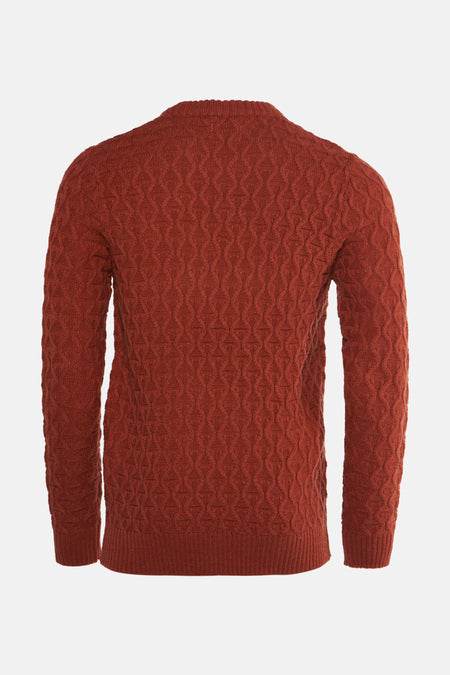 Pull met ronde hals - Oranje