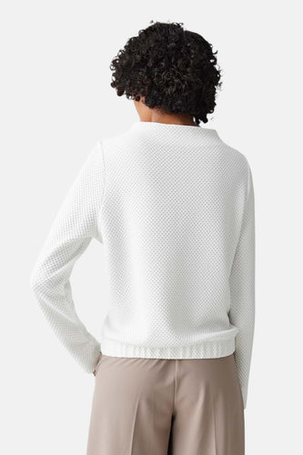 Pull met ronde hals - Wit