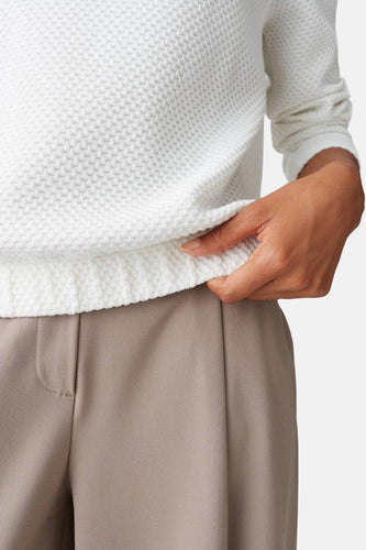 Pull met ronde hals - Wit