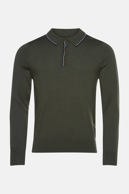Pull met ronde hals - groen