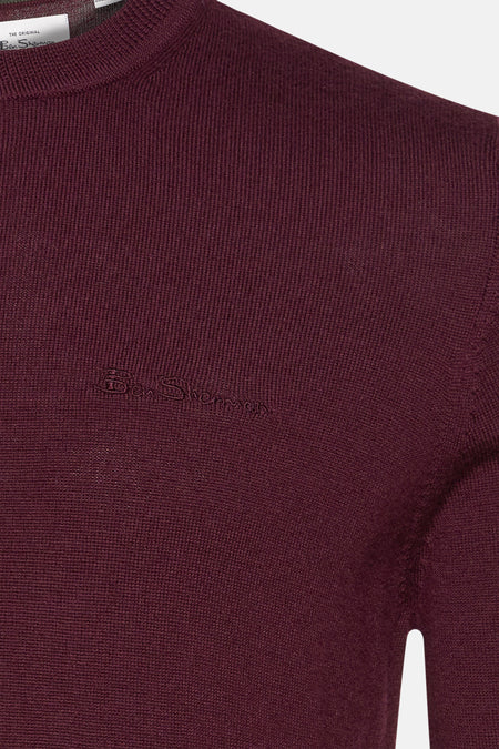 Pull met ronde hals - Paars