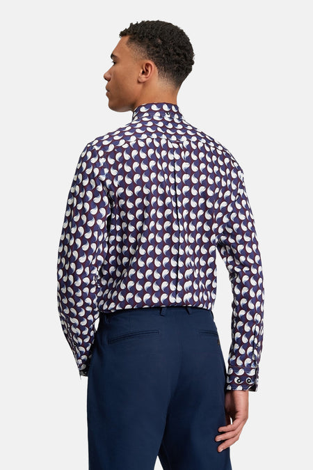 Hemd (lange mouwen) blauw - BEN SHERMAN