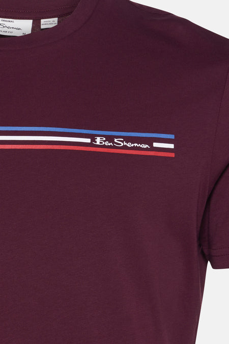 T-shirt met korte mouwen - Bordeaux