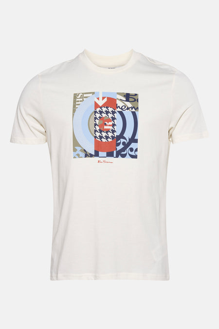 T-shirt met korte mouwen - ecru