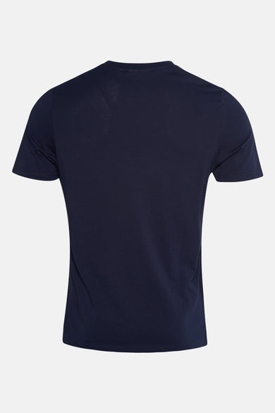 Blauw T-shirt met korte mouwen van Ben Sherman, gezien van achteren.