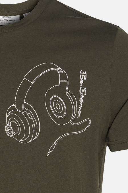 T-shirt met korte mouwen - Kaki