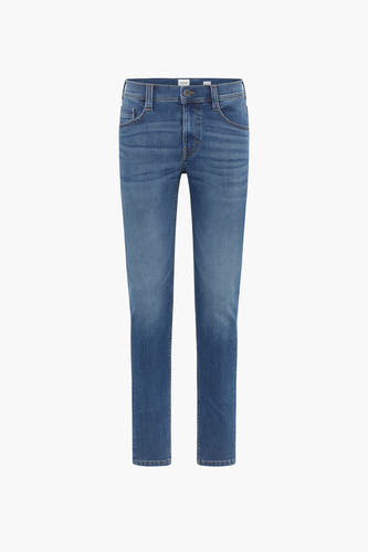 Slim fit jeans van denim in middenblauw van MUSTANG.
