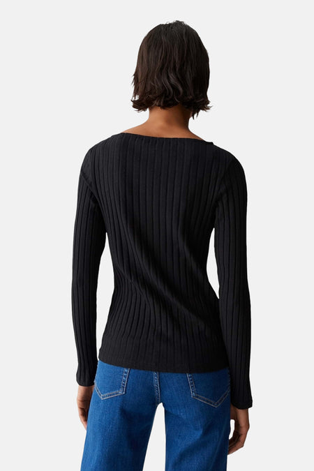 Pull à col rond - noir