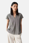 Blouse à manches courtes - Kaki