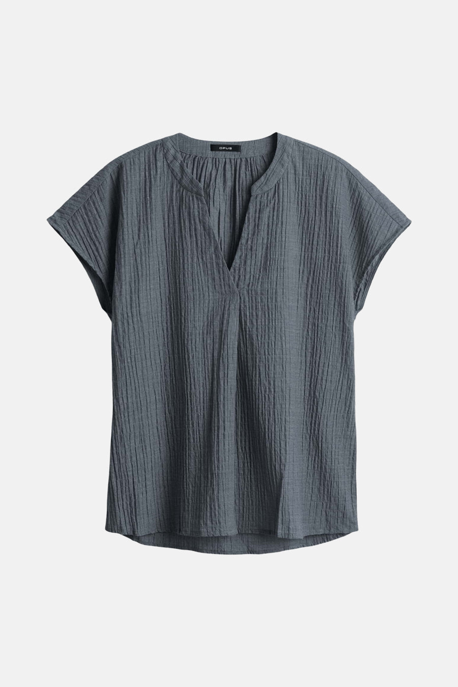 Blouse à manches courtes - bleu - OPUS - 5