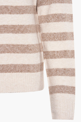 Pull à col rond - beige - VERO MODA®