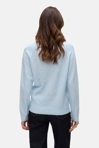 Pull col O - bleu