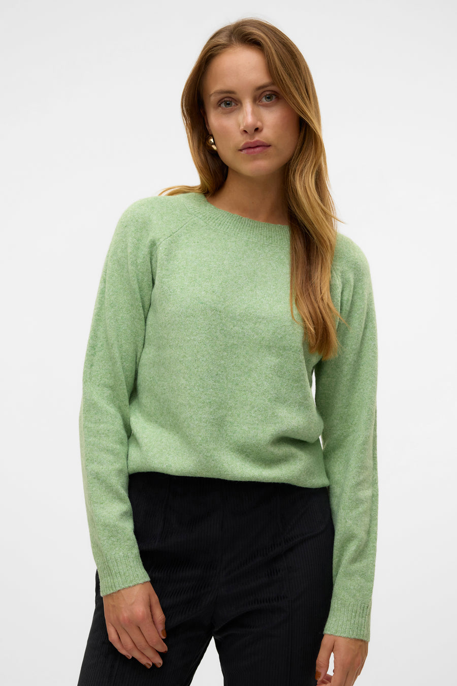 Pull met ronde hals - groen - VERO MODA®