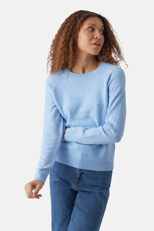 Trui met ronde hals Blauw - VERO MODA®