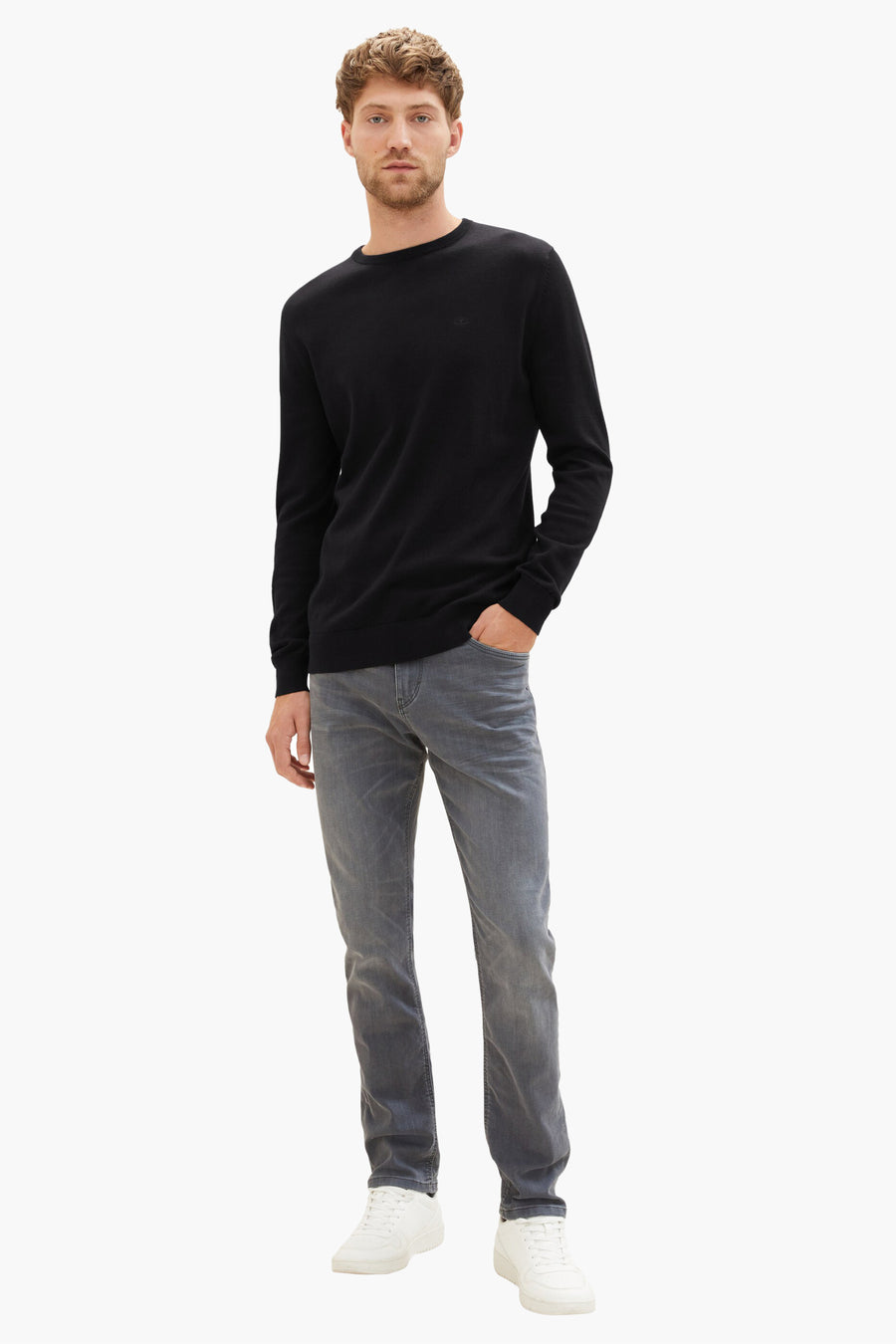 JOSH - mid grey denim - TOM TAILOR