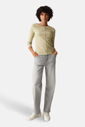 Pull met ronde hals - groen - OPUS