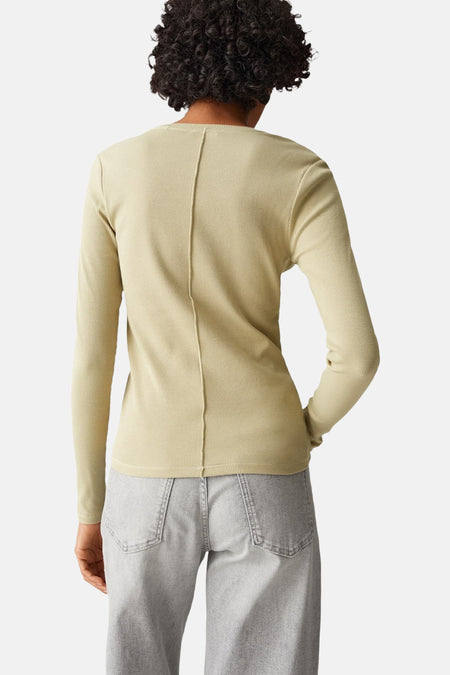 Pull met ronde hals - groen