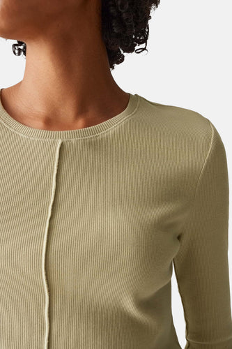 Pull met ronde hals - groen - OPUS