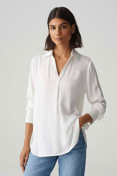 Blouse (lange mouwen) Wit - OPUS