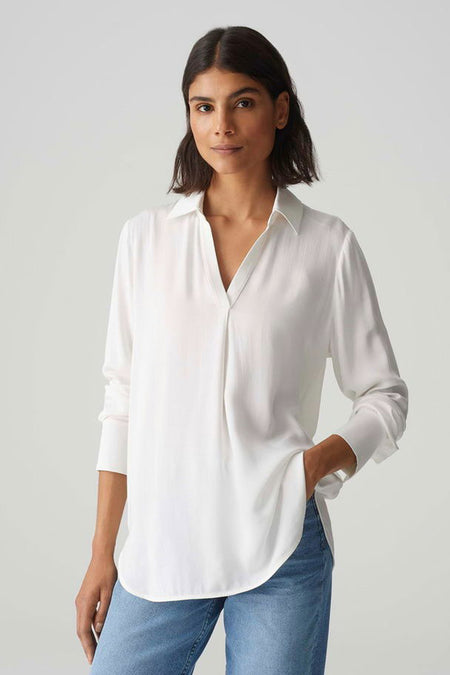 Blouse (lange mouwen) Wit - OPUS