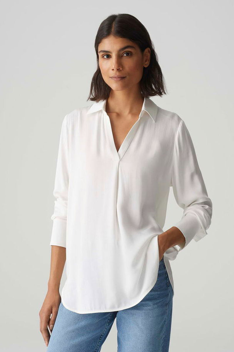 Blouse (lange mouwen) Wit - OPUS