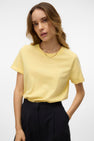 T-shirt met korte mouwen - geel