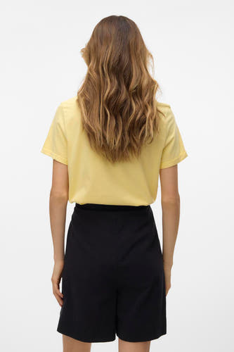 T-shirt met korte mouwen - geel