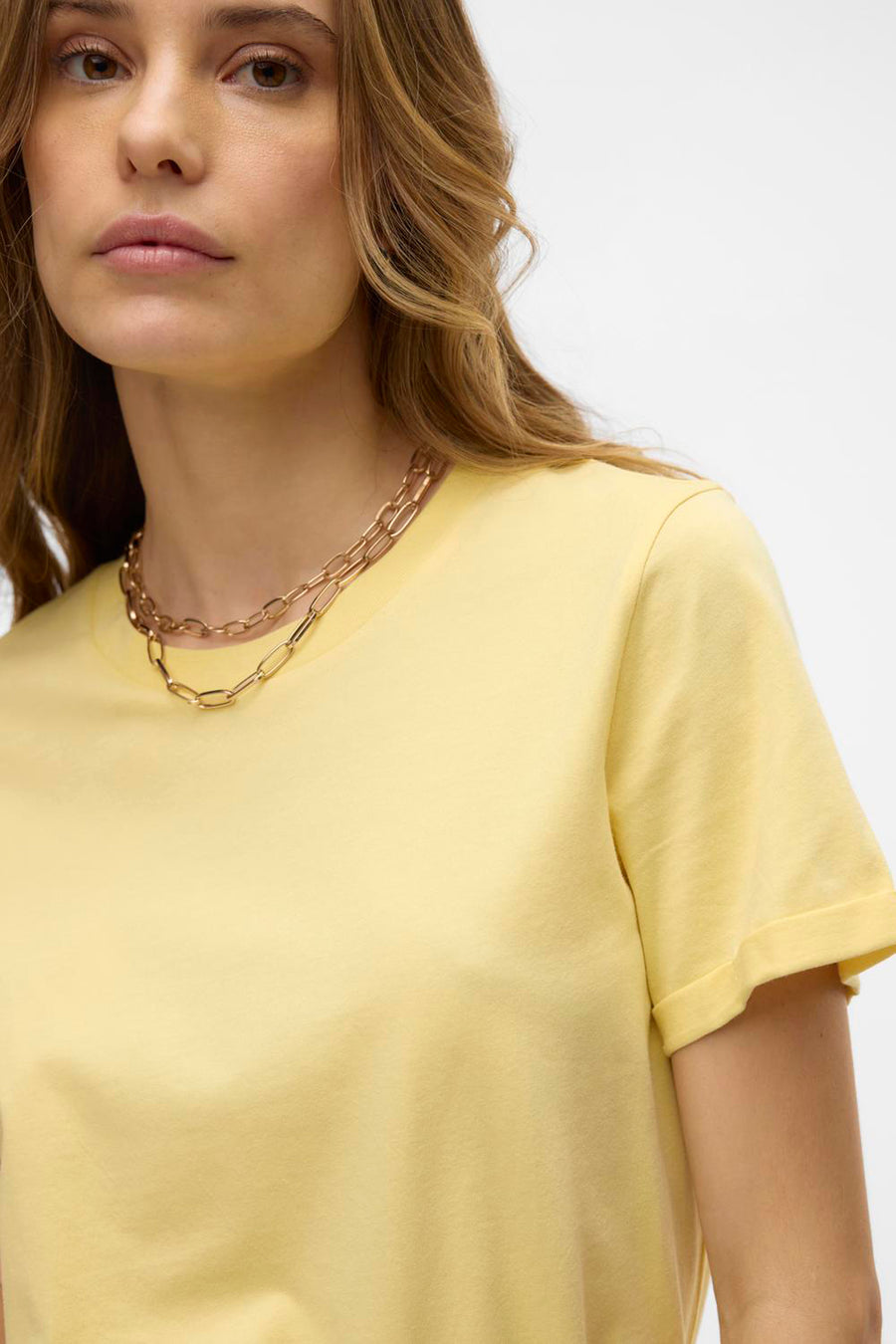 T-shirt met korte mouwen - geel