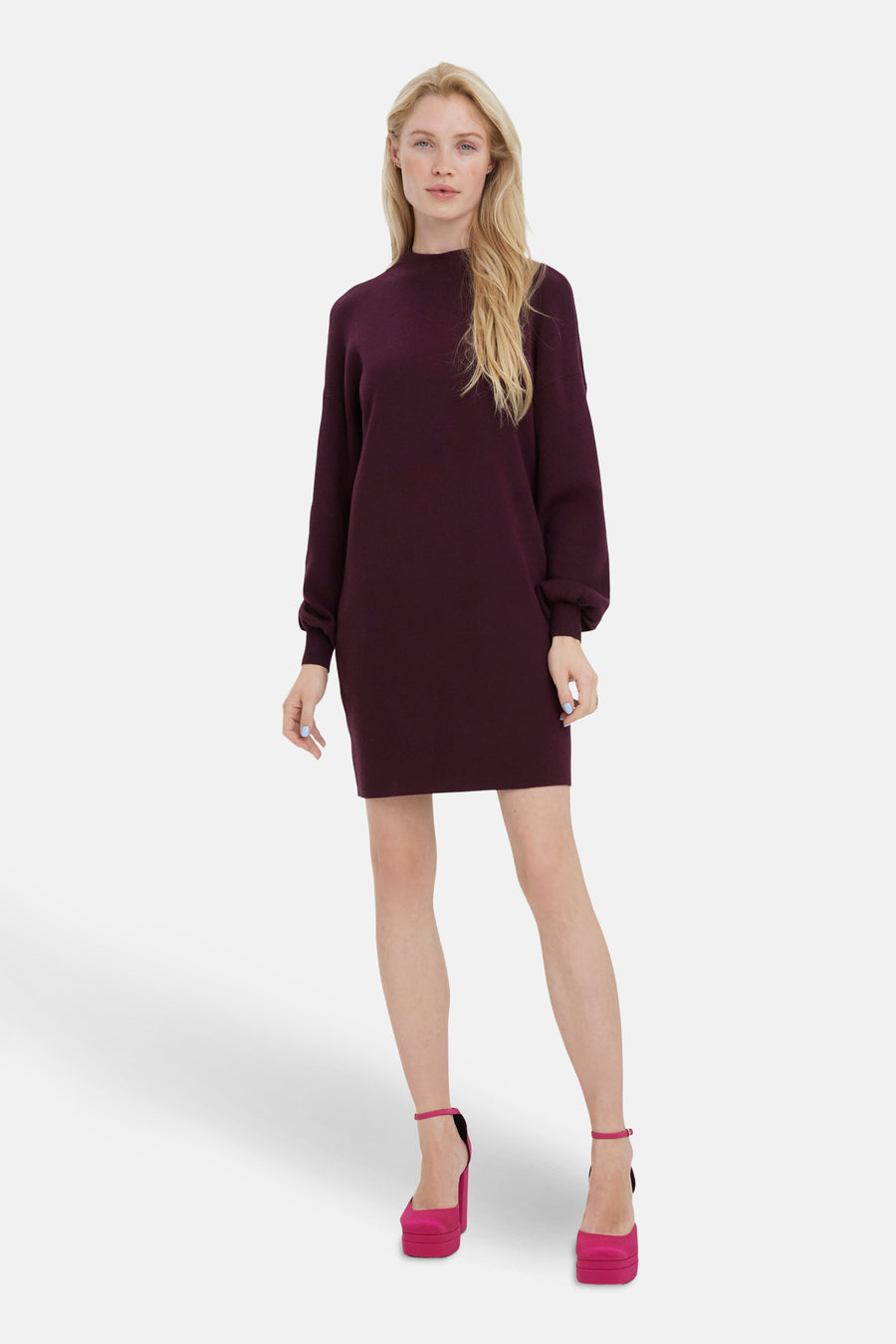 Kleedje met lange mouwen - Bordeaux - VERO MODA®