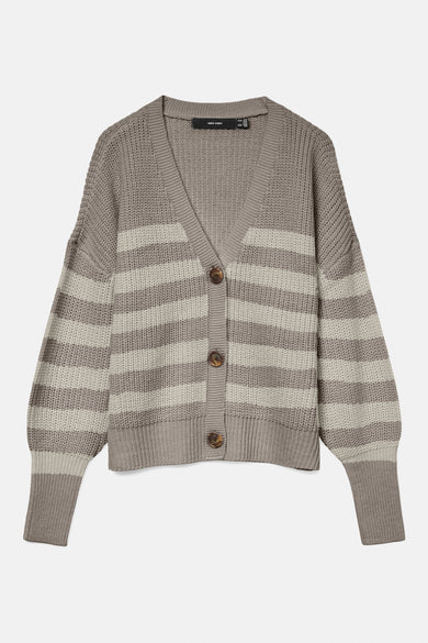 VMLEA LS V-NECK CUFF CARDIGAN NOOS
