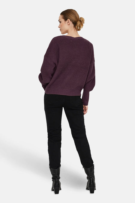 Cardigan - Paars