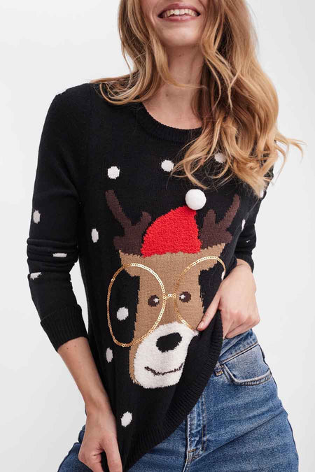 Gilet de Noël - noir