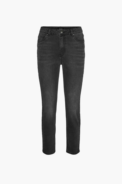 Jean &agrave; coupe droite - gris