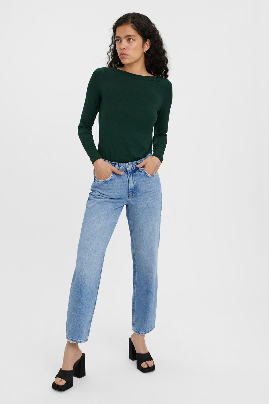 Straight jeans - light blue denim - VERO MODA® - 2
