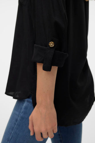 Chemise &agrave; manches longues - noir - VERO MODA®